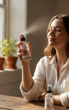 Load image into Gallery viewer, Lavender Hydrosol Floral Linen Spray 8oz