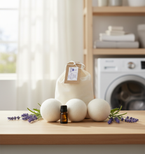 Load image into Gallery viewer, Dryer Balls with Lavender Essential Oil- NEW!
